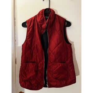 Market & Spruce Red Quilted Puffer Vest - Size Small